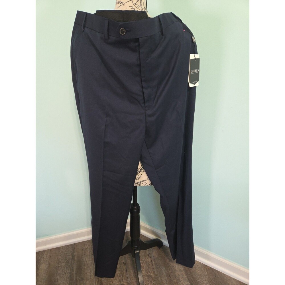 LAUREN RALPH LAUREN Classic-Fit UltraFlex Stretch Flat Front Suit Pants 40W/34L